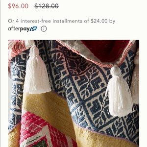 Anthropologie throw blanket